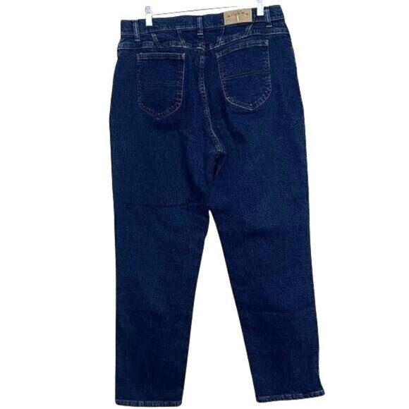 Riders Womens 16 Medium Dark Wash Tapered Leg Denim Jeans - Picture 7 of 9